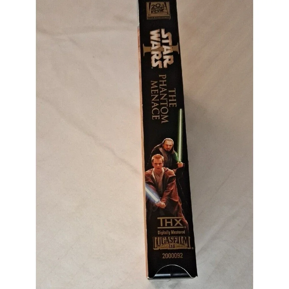 Star Wars: The Phantom Menace VHS Box - Black with Red/Gold Artwork